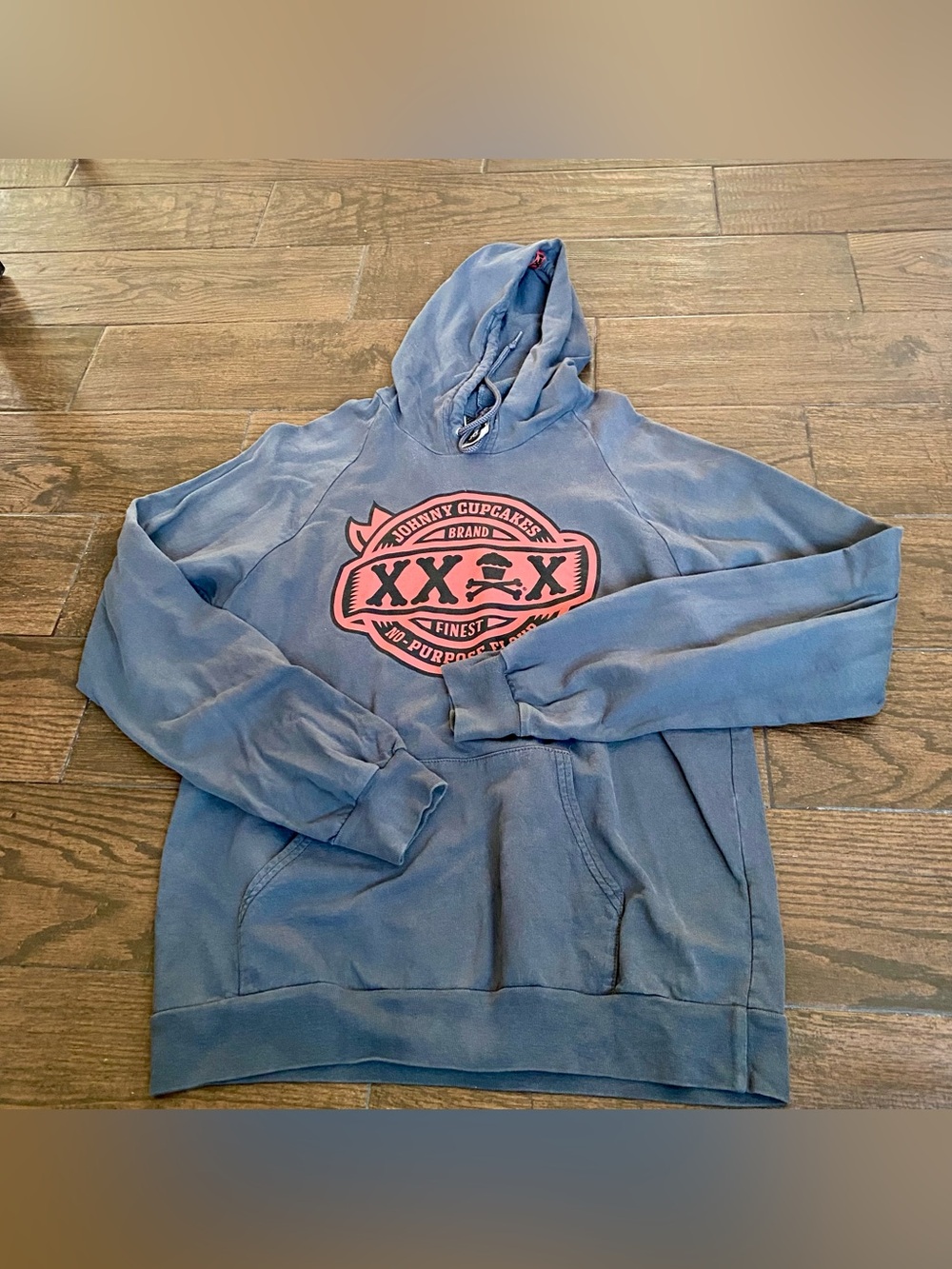 Johnny Cupcakes RARE No-Purpose Flour Hoodie Sweatshirt Med